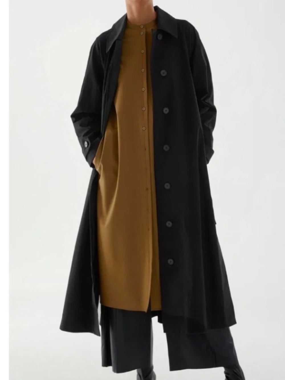 ISO COS organic cotton oversized trench